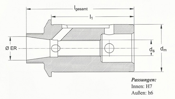 P&B Spannzangenhalter 40